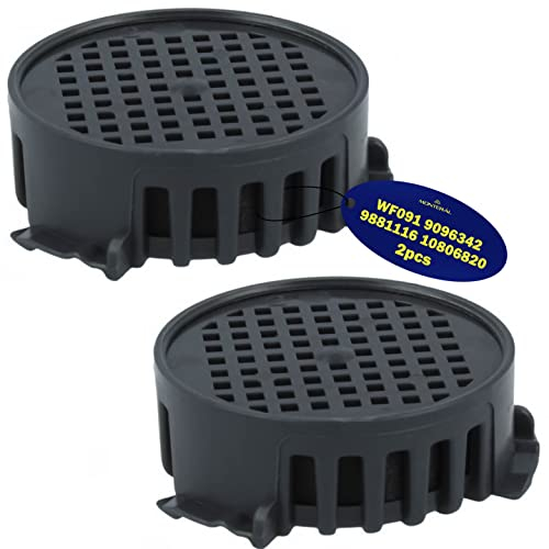 2 Pieces Fridge Filter with Activated Carbon Ø 45 mm for Miele 10806820 for Liebherr WF091 9096342 909634200 9096342-00 9881116 988111600 - Warranty 10 Years - MONTERAL