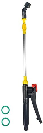Milageto Spruzzatore Retrattile Asta per irrigazione Bacchetta Universale 45-80 cm Tubo telescopico Lungo Regolabile Spruzzatore Asta di prolunga Ugello e, Singolo ugello Curvo