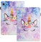 LSPCASA Protettiva Case Per Samsung Galaxy Tab A 8.0 (2019) SM-T290/T295 PU+TPUU Materiale Cover Samsung Galaxy Tab A 8.0 2019 Con Slot Per Carte Custodia unicorno