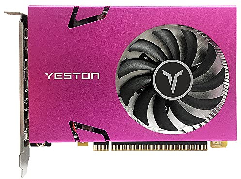HUIOP graphics card, GT730-2G 4HD 4-Screen Graphics Card 2G/128bit/DDR3 Memory Support Split Screen 10bit Color Depth with 4 HD Ports,Graphics Card