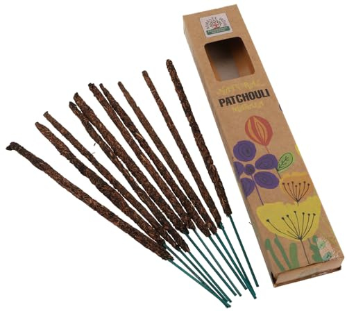 GURU SHOP Natürliche Handgerollte ORKAY Räucherstäbchen aus Süd Indien - Patchouli Masala, 23x4x2 cm