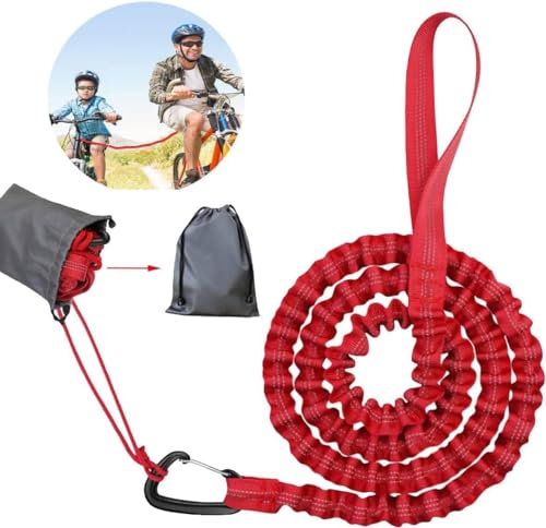 Fahrrad Abschleppseil Kinder,2.5M Fahrrad Traktionsseil,Eltern Kind Zugseil Abschleppseil Traktionsseil,Tragfähigkeit 500 lbs für Kinder MTB Bike