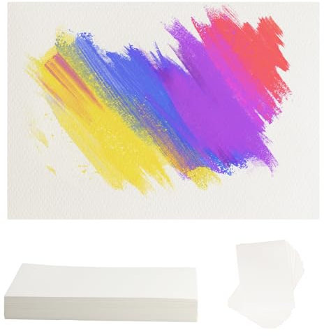 70 Sheets Watercolour Paper Bulk, 5 x 7 Watercolour Paper Pads, 300 GSM/140 lb Cotton Watercolor Paper Bulk, Water Colour Paper, Drawing Paper for Artists Adults Drawing Painting Supplies