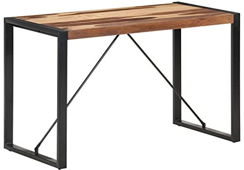 XGWKCNV Tische Esstisch 120x60x75cm Massivholz mit Sheesham-Finish Küchen- & Esszimmertische