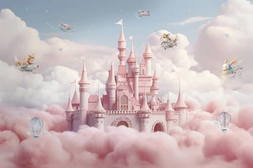 Papier peint panoramique Enfants - Château Enchanté - Largeur 480 cm x Hauteur 320 cm