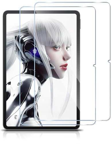 Haofun Protector Pantalla Compatible con REDMAGIC Nova, 2 Piezas 9H Dureza Anti-Arañazos Cristal Templado, Ultra HD Transparente Protector de Pantalla, Instalación Súper Fácil