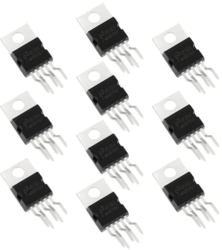 The Lord of the Tools 10pcs LM1875T 20W Mono Audio Power Amplifier 5-Pin TO-220 Sound Amplifier Chip Applicable To Audio Amplifiers Home Theaters Sound Systems