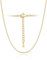 Silvora Kubanische Goldkette Damen Panzerkette Gold 2mm breit Edelstahl Gliederkette Gold ohne Anhänger 55cm lang Edelstahlkette Damen Frauen Rolokette Halskette Gold Wasserfest