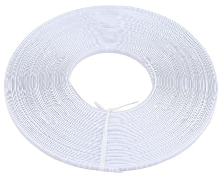 Polyester Korsett Boning 50 Yards 6mm Knochen Zum Nähen Knochen Korsett Fischbein Low Density-Stäbchen Nähen Zubehör für Korsetts Brautkleider Abendkleider Unterwäsche Hüte, Weiß