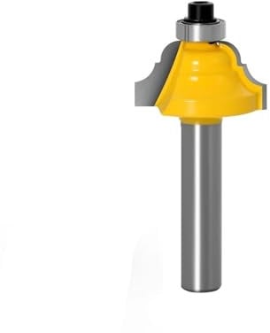 1pc Double Roman Ogee Edging Router Bit - Large - 8mm Shank Dovetail Router Bit Cutter Wood Working(8X25)