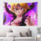 JXFZJMWK Wandteppich „The Anime Seven Cartoon Deadly Sins, 3D-gedruckt, Heimdekoration, 152,4 x 101,6 cm
