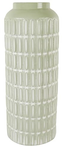 Deenz 54Cm Tall Metal Vase Floor Vase For Pampas Grass Large Flower For Home Décor Badroom Living Room (Green)