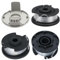 Bobine Fil Coupe Bordure,Bobines de Rechange,Bobine de Fil de Rechange,Compatibles avec Einhell GE-CT 18/28 Li TC(3 bobines de fil 1 couvercle de bobine)