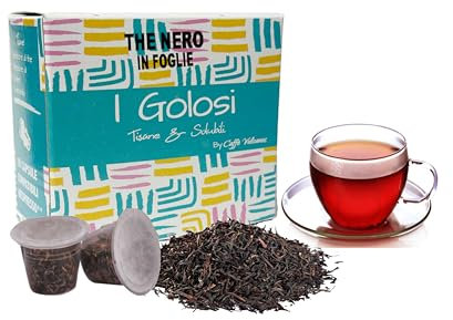 Caffè Vulcanus, 40 capsule di Tè Nero di Ceylon, Capsule compatibili con Nespresso