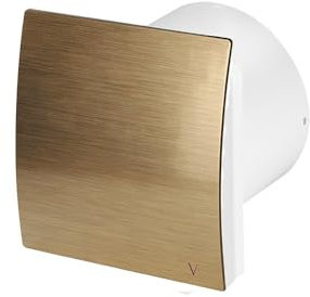 NWT Direct Brushed Brass 100mm Turbo Bathroom Extrator Fan With Timer IPX4 Wall Ceiling Fan Fast Flow Energy Effecient