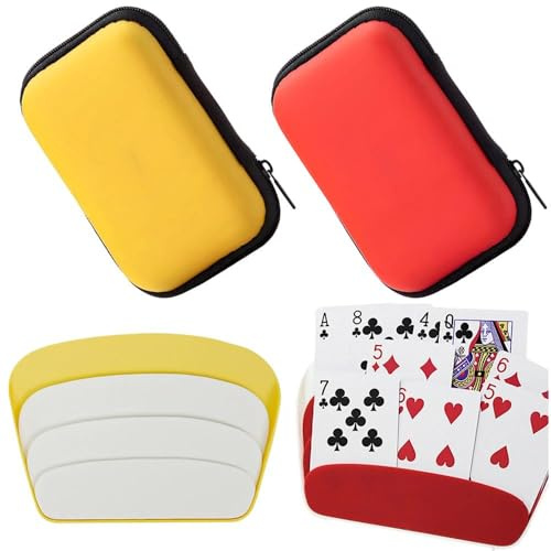 FeiFanChoice Spielkarten Box für UNO, 2 Stück Kartenspiel Wasserfest Spielkarten Box mit zwei Kartenhaltern Inklusive für Spiele im Freien Oder Party Kartenspiel