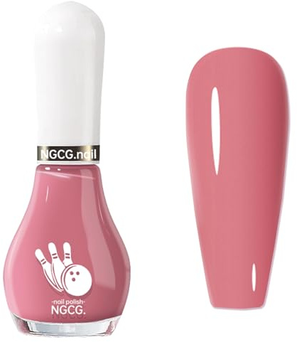 Dark Pink Nail Polish -12ml Deep Pink Nail Varnish - Pastel nail Polish Quick Dry - 60 Seconds Air Drying Nail Varnish No Bake - Breathable nail Polish No Chip Long Lasting for Women DIY Manicure