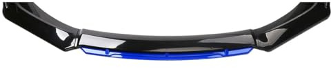 Voiture Becquet de Lèvre Avant pour Peugeot 207 CC 2000-2024 2025, LèVre Lame SéParateur Diffuseu Extérieur Kit de Corps(Black Blue)
