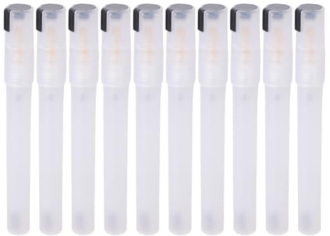 10 Clear Paint Marker Pens Refillable Acrylic Ink Markers for Artists and Industries, Smooth Writing Tips, Construction Clear Paint Marker Set
