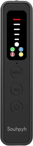 Souhpyh Wanzen Detektor, Versteckte Kamera Detektor, RF Wireless GPS Tracker Finder, Abhörgerätedetektor, Anti-Spy Bug Detektor mit 6 Empfindlichkeitsstufen für Hotel, Heim, Büro, Reisen