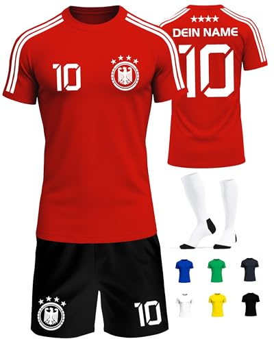 Deutschland Trikot Kinder Herren Damen WM 2026 Fussball Geschenke Jungen Coole Sachen für Jungs Fußball Trainingsanzug Tshirt EM Shirt geschenk junge 10 jahre Fußballtrikot Mädchen Set IIIII20Fo7IIIII