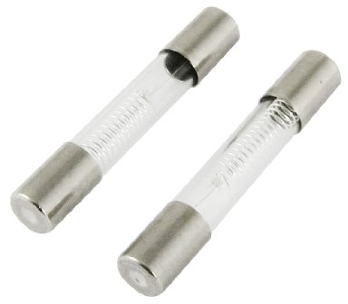 sourcing map 2 Pcs Micro-ondes Four 0.8A 5KV 6mm X 40mm Haute Tension Fusible Tubes Lent Type