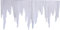 pemmiproducts Eiszapfen aus Schneewatte 365 x 66 x ca.2 cm (EUR 4,36/m) 2er Pack schwer entflammbar DIN 4102 B1