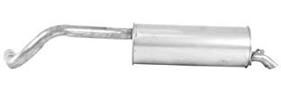 WALKER 71332 Endschalldämpfer ohne Anbauteile Hinten Kompatibel mit VW POLO 9N 6Q6253609AP 6Q6253609BE 6Q6253609T | Kompatibel mit: SEAT IBIZA III, SKODA FABIA I, FABIA I Stufenheck, FABIA II, VW POLO, POLO IV Stufenheck