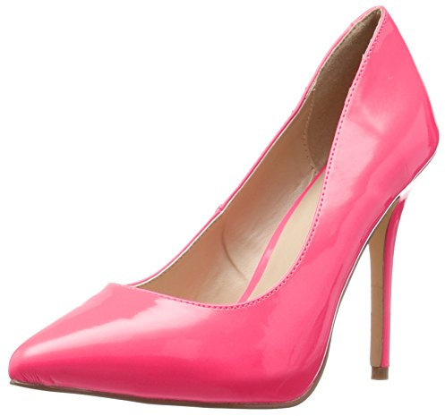 Pleaser AMUSE-20, Zapatos de tacón con Punta Cerrada Mujer, Rosa Neon Fucsia Pat, 41 EU