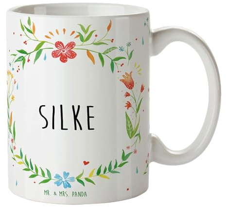 Mr. & Mrs. Panda Tasse Silke - Geschenk, Teebecher, Kaffeetassen, Porzellantasse, Keramiktasse