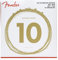 Fender 80/20 Bronze Acoustic Guitar Strings for 12-string Guitar, Ball End, 70-12L .010-.050 Gauges, (12)