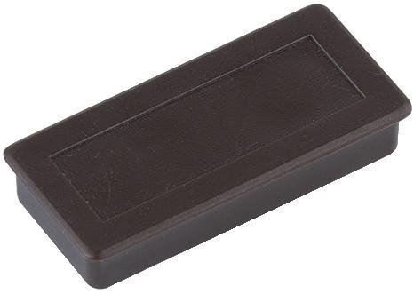 Haftmagnet rechteckig, Tragkraft 1000g, 23mm breit, 50mm lang, schwarz