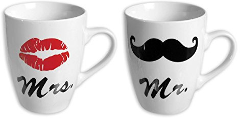 Close Up Set de 2 Tasses Mr. & Mrs.