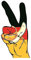 U24 Aufkleber Peace Finger Bananenrepublik Deutschland Autoaufkleber Sticker