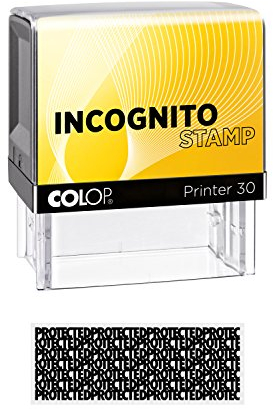 COLOP Printer 30 Incognito, Datenschutzstempel, 6,70 x 3,80 x 7,90 cm