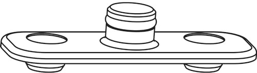 ROTO NT Designo 2 Drehbegrenzer 198, Rahmenteil, Holz, Bohrzapfen (337754)