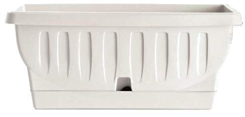 Bama Fioriera, Natura, in Resina, Bianco, 80 cm