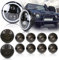 NSLUMO Defender Led 7 Zoll Scheinwerfer Mit Halo Ring Light Und 10 Stück vorne hinten 95MM LED-Lampe Upgrade Light Kit Für Verteidiger 1990-2016 90/110 Geräucherte Linse