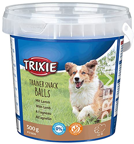 TRIXIE 31806 Premio Trainer Snack Lamb Balls, 500 g (1er Pack)
