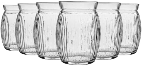 Bormioli Rocco 12 Piece Douce Coconut Cocktail Lunettes Set - Tiki Bar Tropical décoratif Potable Gobelets - 440ml
