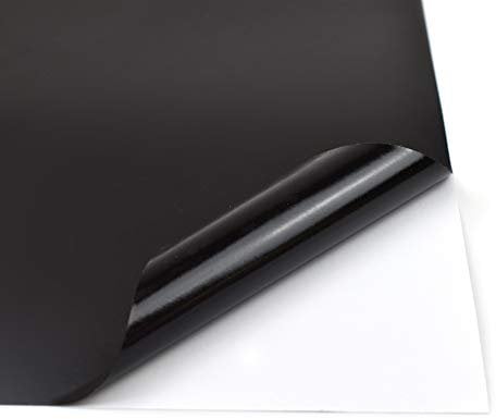 Evergreen Goods - 10 fogli di adesivi in vinile nero (opaco), formato A4, disponibili in 12 colori opachi e lucidi, impermeabili, per fustellatrici