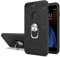 Cuoqing Apple iPhone 7 Plus/8 Plus Case, Silicone Shockproof Hard Protective Phone Cover With Ring Stand, Black