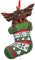 Nemesis Now Gremlins Mohawk im Strumpf zum Aufhängen, festlich, dekorativ, grün, 12 cm B5591T1 One Size