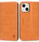 SHIELDON Case for iPhone 13 Mini, Genuine Leather Folio Case[Credit Card Holder][RFID Blocking][Kickstand][TPU Shell] Magnetic Protective Flip Cover Compatible with iPhone 13 Mini 5.4 5G 2021, Brown