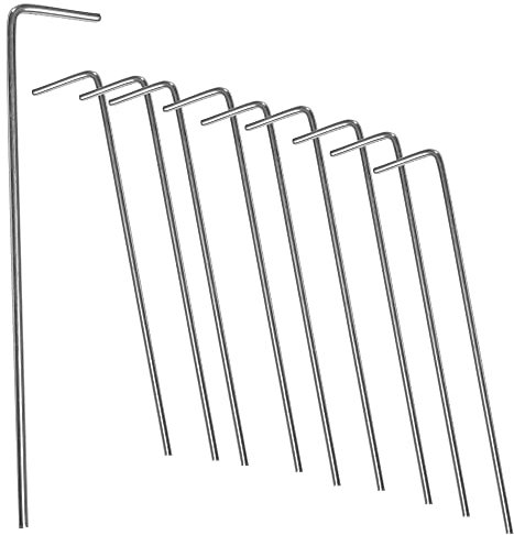 SPRINGOS Zeltheringe Metall Zelthaken Zelt Heringe 10 Stück 17,5 cm Erdnägel für Harte Böden für Garten Camping Angeln und Zelten