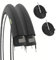 2 cubiertas de 700 x 23 C (23 – 622) + cámaras neumáticas plegables para bicicletas de carrera, carretera Road RACE (cámara válvula de 60 mm, válvula presta francesa)
