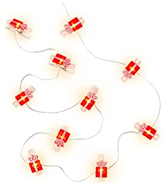 goobay 60249 10er LED Fotoclip Lichterkette mit Wäscheklammern/LED Clips für Polaroidbilder/Lichterkette für Polaroid Bilder zum Aufhängen/Fotoclips Deko/Für 10 Bilder