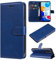 VEEMOS Handyhülle für Xiaomi Redmi Note 11 / Note 11S 4G Hülle Klappbar Klapphülle mit Kartenfach Schutzhülle Handy Tasche Leder Book Flip Case Cover Handytasche Männer Frauen - Blau