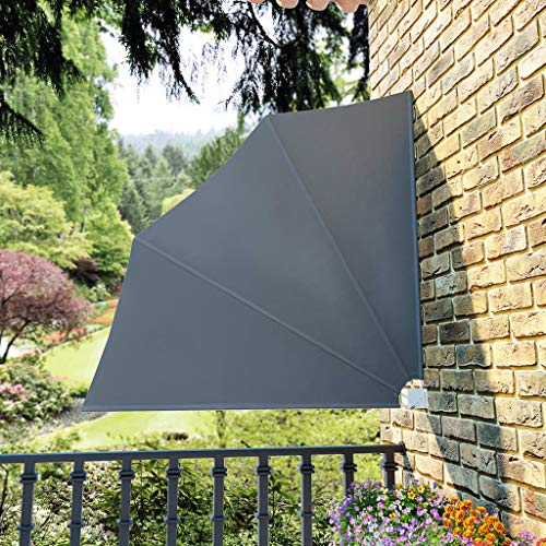 Home & Garden Balkonmarkise klappbar grau 140x140 cm