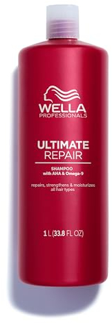 Wella Professionals Ultimate Repair Shampoo zur Tiefenreinigung – reparierendes Shampoo mit Metal-Purifier-Technologie gegen Schadstoffe – Feuchtigkeitsshampoo mit luxuriösem Duft – 1 L